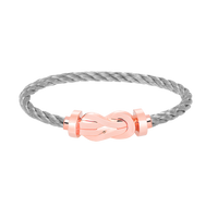 [Aethel jewelry]CHANCE LARGE 8 FIGURE BUCKLE NO DIAMOND BRACELET ROSE GOLD