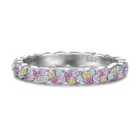 [Aethel jewelry]Dainty Ebullient Round Cut Daily Ring