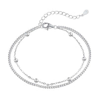 [Aethel jewelry]Delicate Bead Double Layer Bracelet