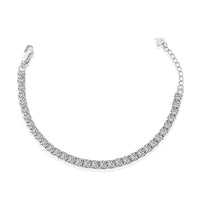 [Aethel jewelry]Sparkling Radiant Princess Cut Tennis Bracelet