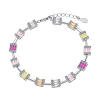 [Aethel jewelry]Dainty Charming Emerald Cut Daily Bracelet