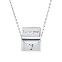 [Aethel jewelry]Envelope Heart Shape Mother's Day Necklace
