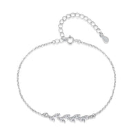 [Aethel jewelry]Elegant Wheat Leaves Shape Bracelet