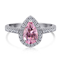 [Aethel jewelry]1.0 Carat Luxurious Resplendent Water Drop Shape Wedding Ring
