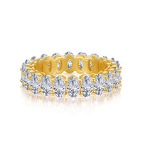 [Aethel jewelry]Ornate Oval Cut Tennis Ring