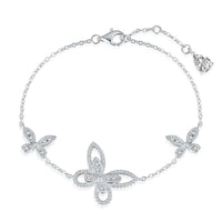 [Aethel jewelry]Delicate Butterfly Pendant Bracelet