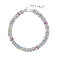 [Aethel jewelry]Unique Colorful Flower Shape Daily Bracelet