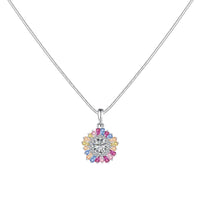 [Aethel jewelry]Charming Flower Colorful Necklace