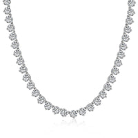[Aethel jewelry]Ornate Heart Cut Tennis Necklace
