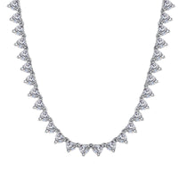 [Aethel jewelry]Ornate Heart Cut Tennis Necklace