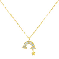 [Aethel jewelry]Unique Rainbow Star Necklace