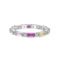 [Aethel jewelry]Lively In Shades Elegant Radiant Cut Daily Ring