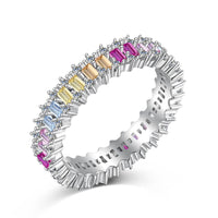 [Aethel jewelry]Splashy Ornate Emerald Cut Cocktail Ring
