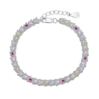 [Aethel jewelry]Delicate Colorful Multi Cut Daily Bracelet