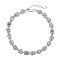 [Aethel jewelry]0.25 Carat Radiant Water Drop Shape Daily Bracelet