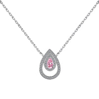 [Aethel jewelry]Sparkling Pear Cut Necklace