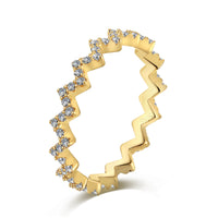[Aethel jewelry]Delicate Enchanting Wave Shape Daily Ring