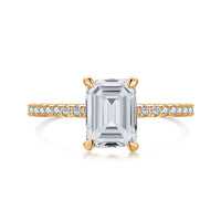 [Aethel jewelry]2.0 Carat Scintillating Ornate Radiant Cut Party Ring
