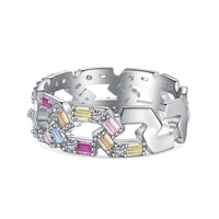 [Aethel jewelry]Sparkling Vibrant Emerald Cut Daily Ring
