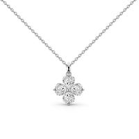 [Aethel jewelry]Heart-Shaped Four-Leaf Clover Bead Necklace