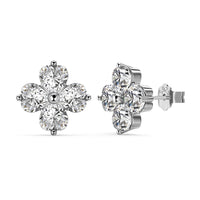 [Aethel jewelry]Four-Leaf Clover Ball Earrings