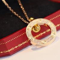 [Aethel jewelry]LOVE NECKLACE ADJUSTABLE ROSE GOLD
