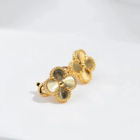 [Aethel jewelry]CLOVER MEDIUM 1 MOTIFS LASER EARRINGS