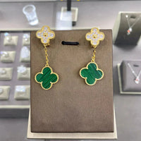 [Aethel jewelry]CLOVER  2 MOTIFS  DIAMOND  EARRINGS (MULTIPLE CHOICESç´