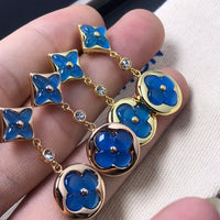 [Aethel jewelry]STAR AND SUN AGATE DIAMOND EARRINGS
