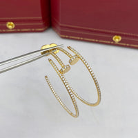 [Aethel jewelry]JUSTE EARRINGS FULL DIAMONDS 1.8MM