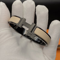 [Aethel jewelry]H BRACELET 12MM BLACK BEIGE CERAMIC