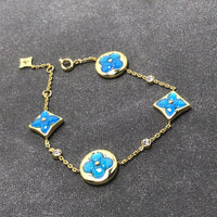 [Aethel jewelry]STAR AND SUN TURQUOISE 4 MOTIFS 3 DIAMONDS