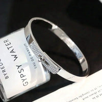 [Aethel jewelry]KELLY SILVER DIAMOND BRACELET