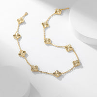 [Aethel jewelry]CLOVER 10 MOTIFS LASER NECKLACE