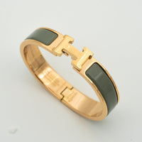 [Aethel jewelry]H BRACELET BLUE GREEN 12MM