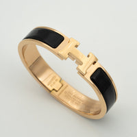 [Aethel jewelry]H BLACK BRACELET