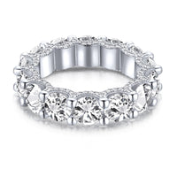 [Aethel jewelry]Gorgeous Round Cut Tennis Ring