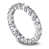 [Aethel jewelry]Sparkling Round Cut Tennis Ring