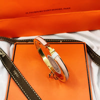 [Aethel jewelry]CLASSIC HM CLIC  PINK 8MM ENAMEL BRACELET
