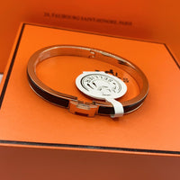 [Aethel jewelry]CLASSIC HM CLIC BLACK 8MM ENAMEL BRACELET