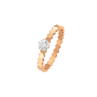 [Aethel jewelry]BEE LOVE RING PINK GOLD 1 DIAMOND
