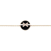 [Aethel jewelry]JEUX DE BRACELET ONYX PINK GOLD DIAMOND