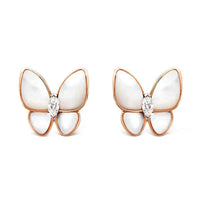 [Aethel jewelry]BUTTERFLY MOP DIAMOND EARRINGS