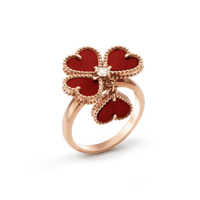 [Aethel jewelry]SWEET CLOVER CARNELIAN RING